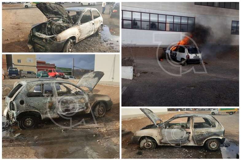 El incendio se produjo minutos antes de las 18.15 horas (Foto TA)